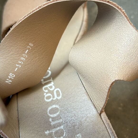 Pedro Garcia wedges tan brown 38 suede sandals - Picture 7 of 8